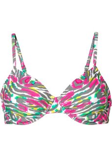 Купальный бюстгальтер, чашка E (серый с рисунком) Bonprix