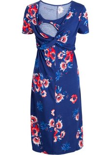 Для будущих мам: платье с функцией кормления (ночная синь с рисунком) Bonprix