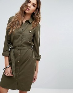 Платье-рубашка с длинными рукавами Vero Moda - Зеленый