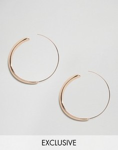 Серьги-кольца Reclaimed Vintage - Золотой