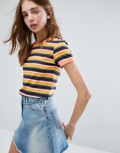 Топ в разноцветную полоску Monki - Мульти