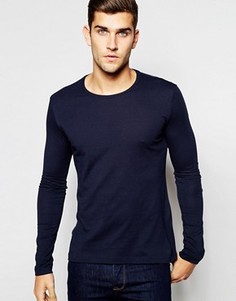 Лонгслив с круглым вырезом United Colors of Benetton - Синий