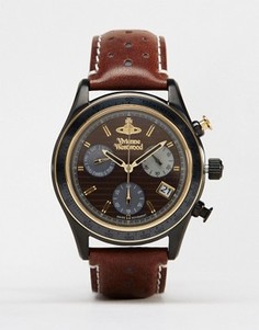 Часы на кожаном ремешке Vivienne Westwood Sotherby VV142BRBR - Коричневый