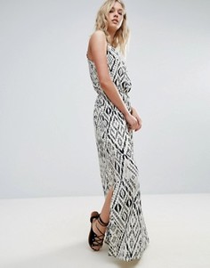 Платье макси с принтом Only Nova - Белый