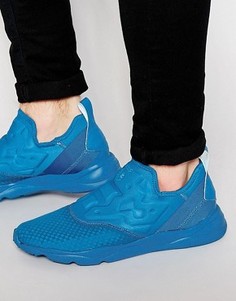 Синие тканые кеды-слипоны Reebok Furylite V70819 - Синий