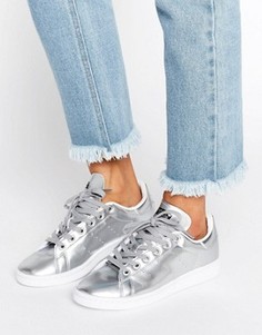 Серебристые кроссовки adidas Originals Stan Smith - Серебряный