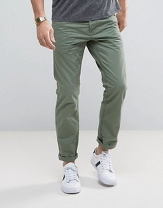 Повседневные брюки цвета хаки Esprit 5 - Зеленый