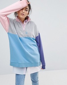 Свитшот с горловиной на молнии Lazy Oaf - Мульти