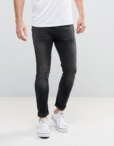 Черные выбеленные джинсы скинни Jack &amp; Jones Intelligence - Черный