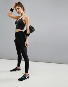 Спортивные леггинсы с сетчатыми вставками Nike Training Power - Черный