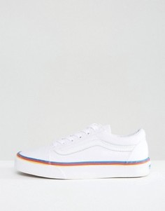 Классические кожаные кроссовки с разноцветной отделкой Vans Old Skool - Мульти