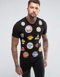 Футболка с принтом Love Moschino - Черный