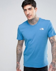 Ярко-голубая футболка The North Face Simple Dome - Синий