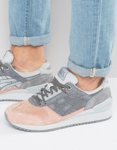Розовые замшевые кроссовки Asics Gel-Respector H720L 9797 - Розовый