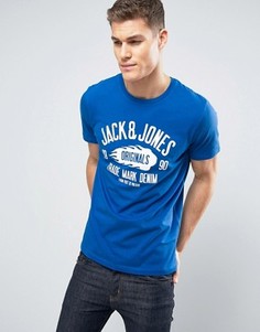 Футболка с логотипом Jack &amp; Jones - Темно-синий