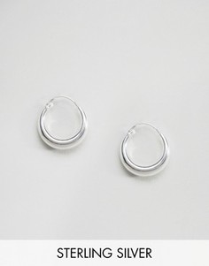 Серебряные массивные серьги-кольца ASOS 14 мм - Серебряный