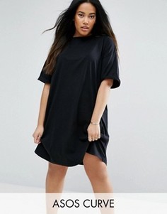 Платье-футболка ASOS CURVE Ultimate - Черный