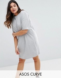 Платье-футболка ASOS CURVE Ultimate - Серый