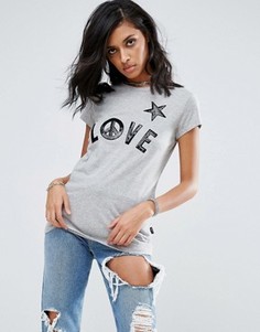 Футболка Love Moschino - Серый