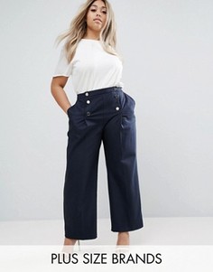 Брюки с широкими штанинами Closet Plus - Темно-синий