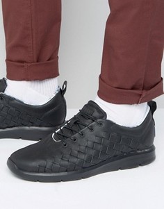 Черные кроссовки с плетеной отделкой Vans Tesella - Черный