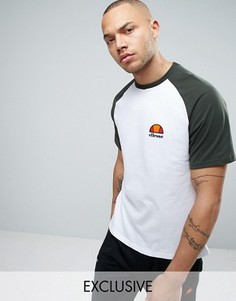 Обтягивающая футболка с рукавами реглан Ellesse - Белый