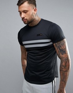 Компрессионная футболка со светоотражающей вставкой Ellesse Sport - Черный