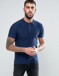 Футболка-поло из оксфордского трикотажа Farah - Синий