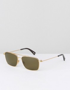 Солнцезащитные очки в квадратной оправе G-Star Raw Mezard - Золотой