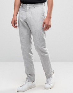 Льняные брюки Selected - Серый