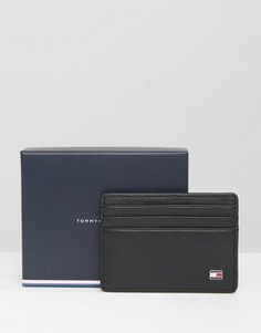 Черная кожаная визитница Tommy Hilfiger Eton - Черный