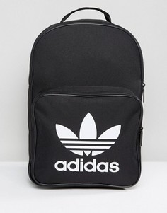 Черный рюкзак с карманом спереди adidas Originals Trefoil BK6723 - Черный
