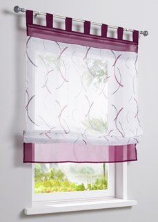 Римская штора Ксандер (1 шт.), петли (белый/ягодный/серый) Bonprix