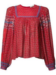 patterned pleated blouse Ulla Johnson