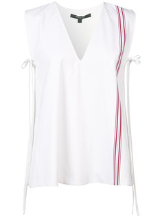 stripe detail sleeveless blouse Derek Lam