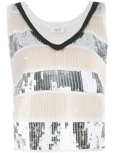 sequin embellished tank top Aviù