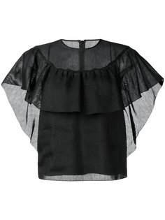 блузка с оборкой  Red Valentino