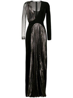 длинное платье с плиссировкой Christopher Kane
