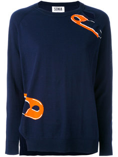 safety-pin slit jumper  Sonia By Sonia Rykiel