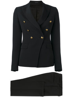 двубортный костюм Tagliatore