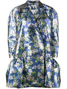 Floral Jacquard Coat Delpozo