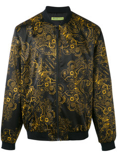 куртка-бомбер  с принтом Duchesse Techno Baroque Versace Jeans