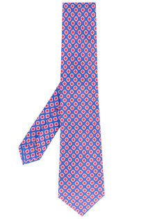 галстук с геометрическим принтом Kiton