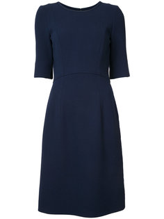 jewel neck dress Oscar de la Renta