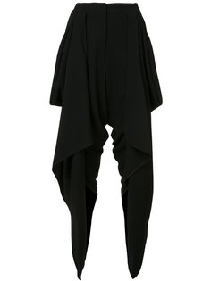 draped wrap cropped trousers Gareth Pugh