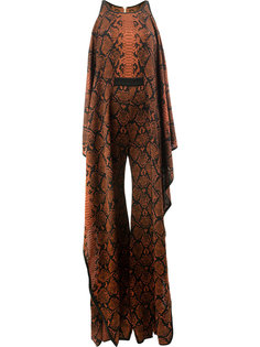 snake print jumpsuit Balmain