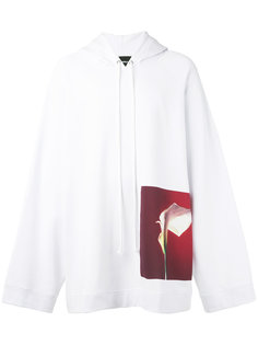 orchid print hoodie Raf Simons