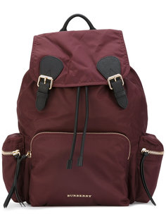 leather trim backpack  Burberry