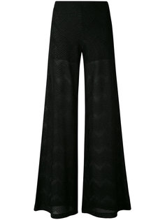 metallic chevron trousers M Missoni