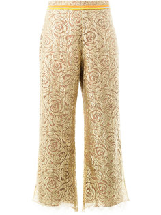 zig-zag hem floral trousers Peter Pilotto